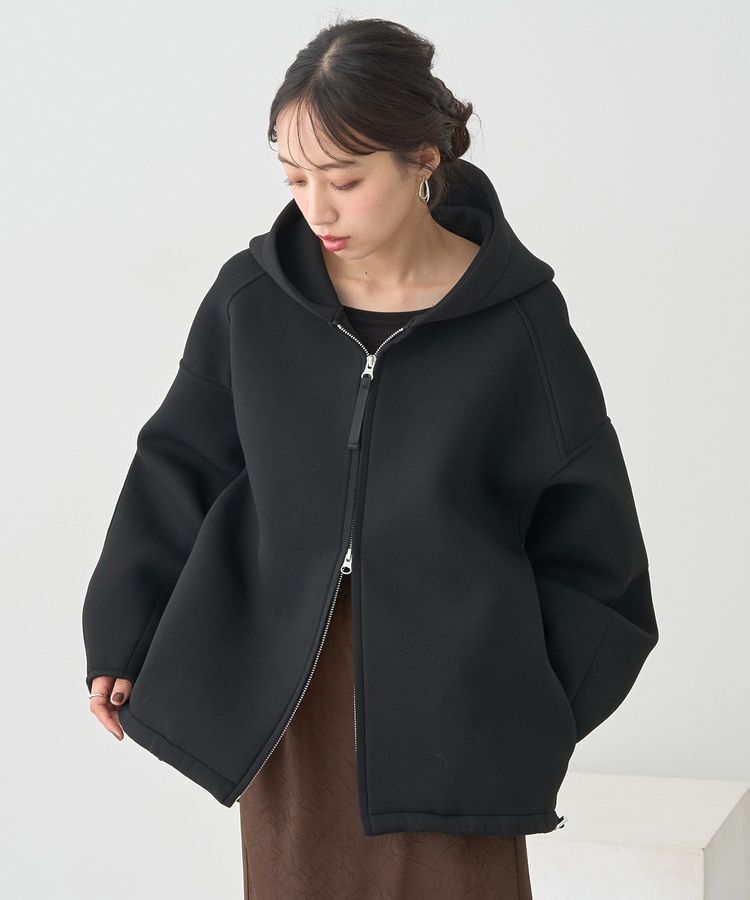 earth music&ecology「ダンボールニットフーディーブルゾン」|ブルゾン・スタジャン|