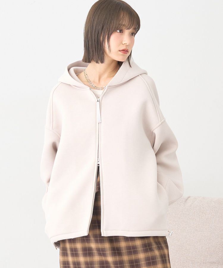 earth music&ecology「ダンボールニットフーディーブルゾン」|ブルゾン・スタジャン|