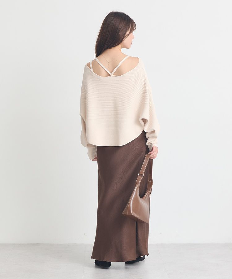 earth music&ecology「SET2点クロスニット+キャミソール」|ニット・セーター|