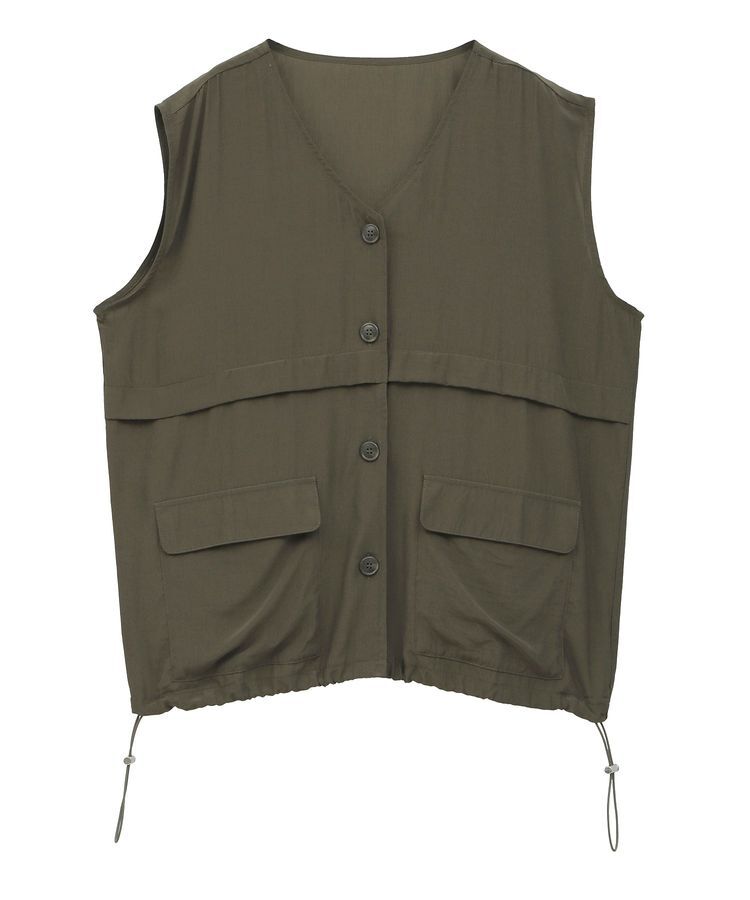 Green Parks「シアーミリタリーベスト」|ベスト・ジレ|