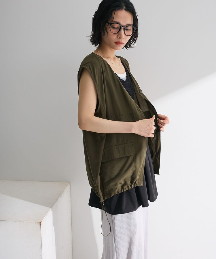 Green Parks「シアーミリタリーベスト」|ベスト・ジレ|