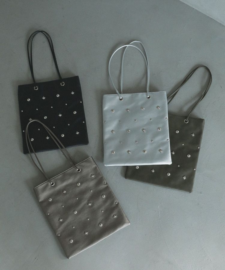 armonia「andmikka.スタッズ付A4トートバッグ」|トートバッグ|