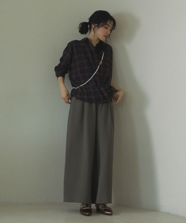 Green Parks「カシュクールシアーシャツ」|シャツ・ブラウス|