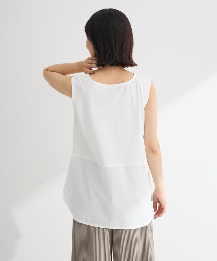 Green Parks「ノースリーブドッキングホワイトインナー」|キャミソール|