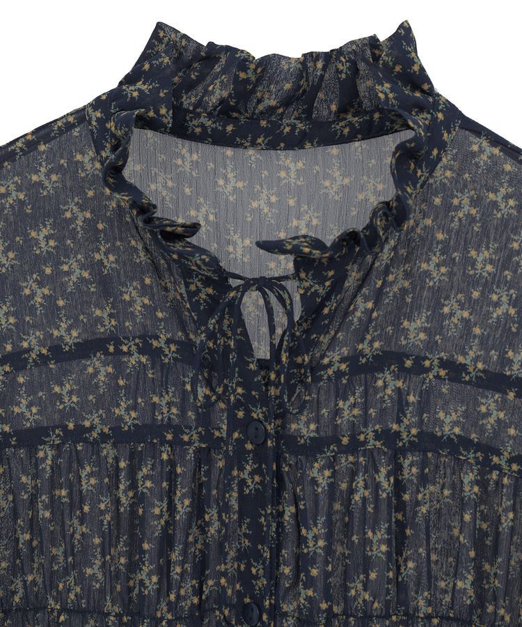 Green Parks「花柄シフォン楊柳ワンピース」|ワンピース|