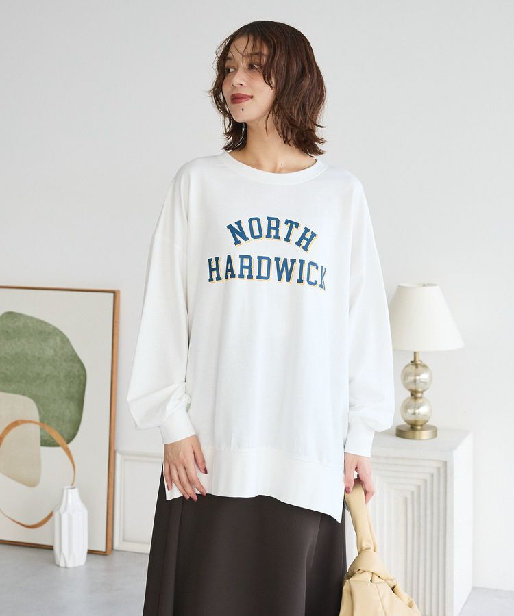 Green Parks「カレッジロゴ裏毛チュニック」|チュニック|