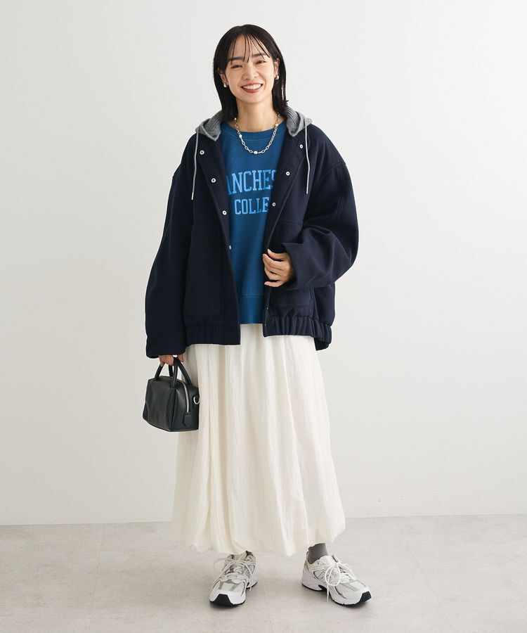 Green Parks「微光沢サテンバルーンスカート」|スカート|