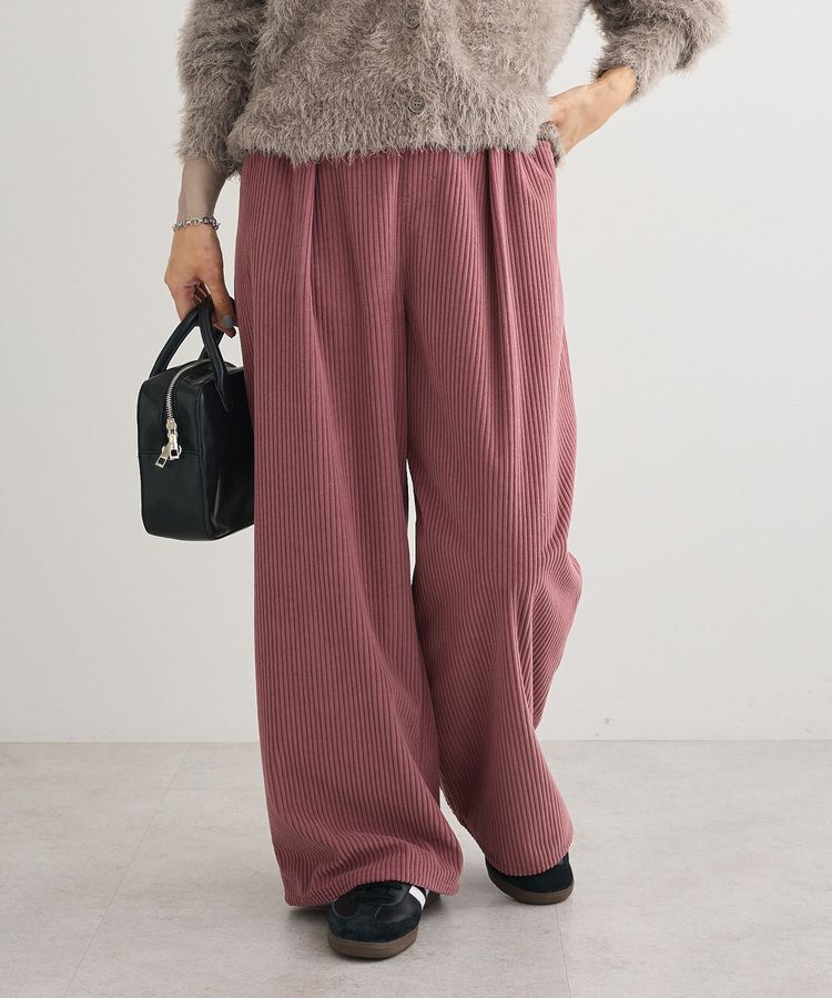 Green Parks「太畝コーデュロイカラーパンツ」|その他|Pink