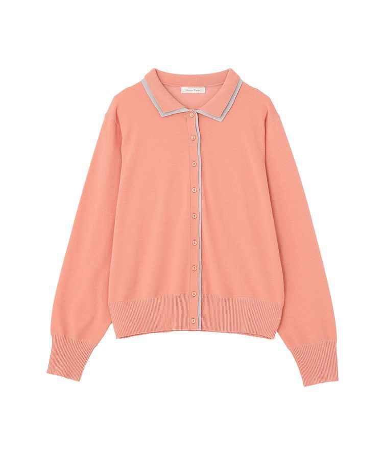 Green Parks「ここちニット衿付き配色プルオーバー」|ニット・セーター|