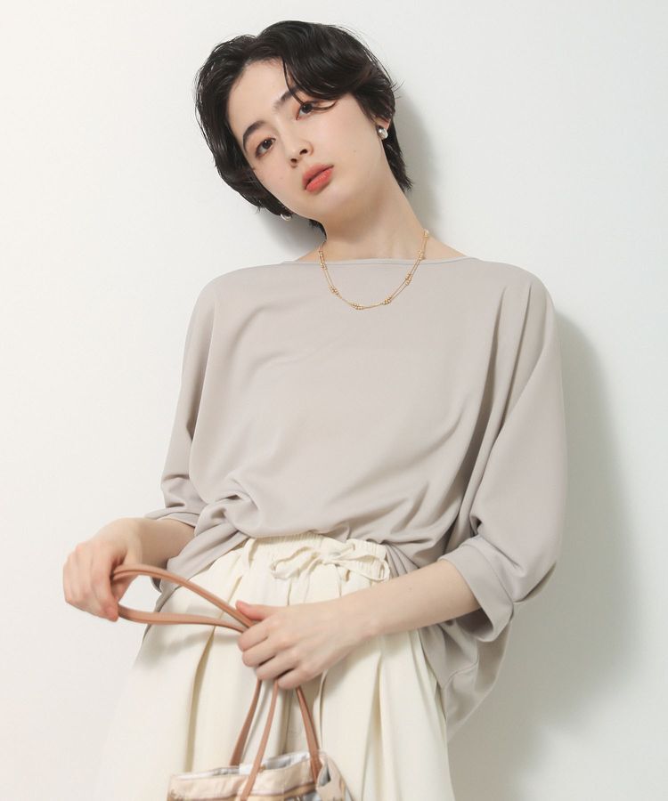 Green Parks「【優秀ブラウス】マルチ機能バックデザインブラウス」|シャツ・ブラウス|Gray Beige