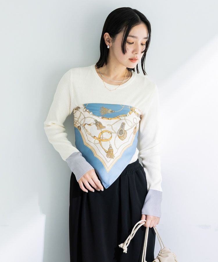 Green Parks「リングSETタッセル柄スカーフ」|バンダナ・スカーフ|