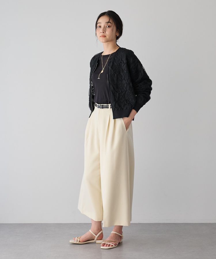 YECCA VECCA「ふくれジャガードニットブルゾン」|ブルゾン・スタジャン|