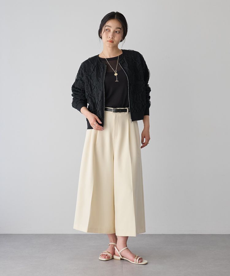 YECCA VECCA「ふくれジャガードニットブルゾン」|ブルゾン・スタジャン|