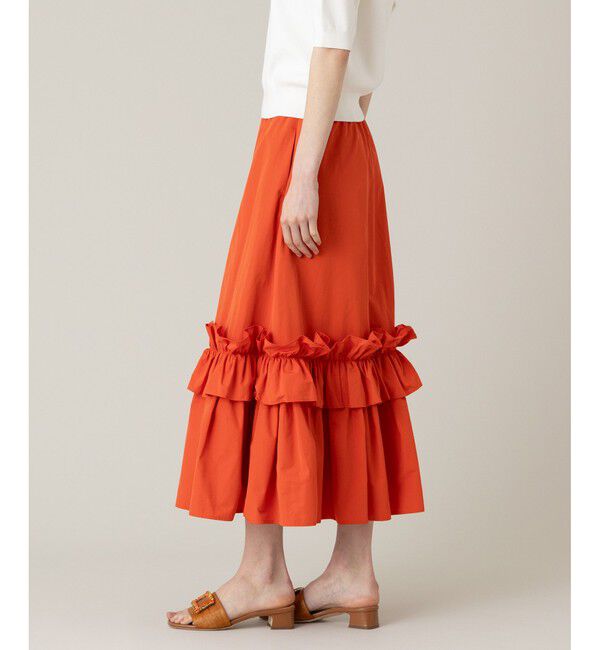 LOULOU WILLOUGHBY「【LOULOU WILLOUGHBY】ハイカウントパピヨンスカート」|フレア|