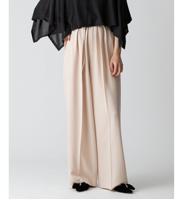 allureville「ギャバタックモダンワイドパンツ」|その他|