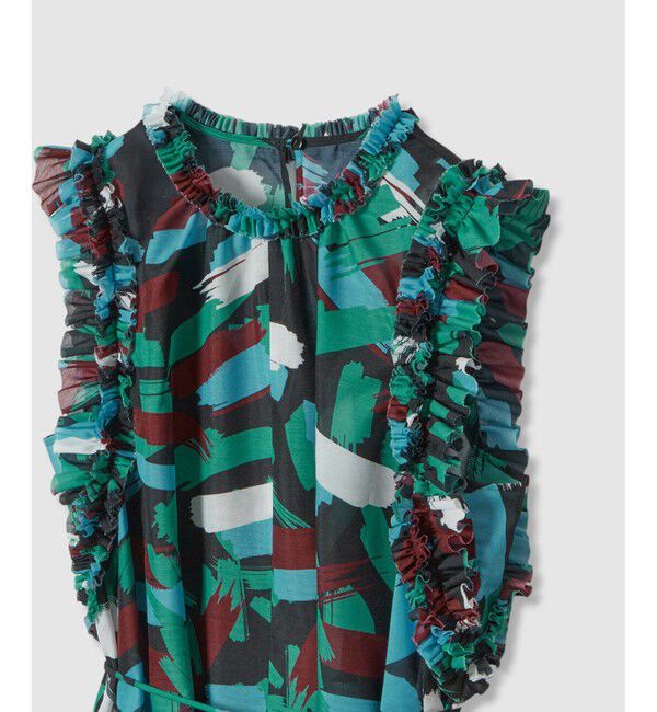 LOULOU WILLOUGHBY「【LOULOU WILLOUGHBY】ブラッシュプリントワンピース」|ワンピース|