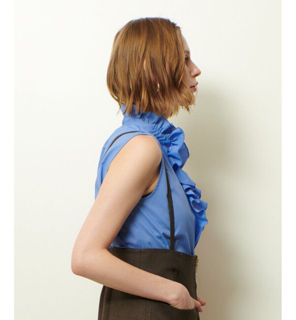 allureville「フロントフリルノースリブラウス」|シャツ・ブラウス|