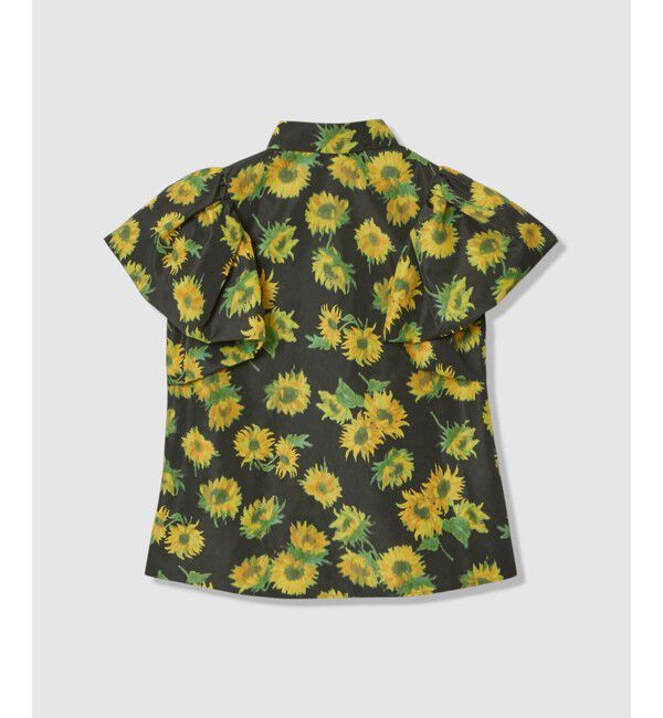 LOULOU WILLOUGHBY「 WEB 一部店舗限定【LOULOU WILLOUGHBY】サンフラワープリントバルーンスリーブシャツ」|シャツ・ブラウス|