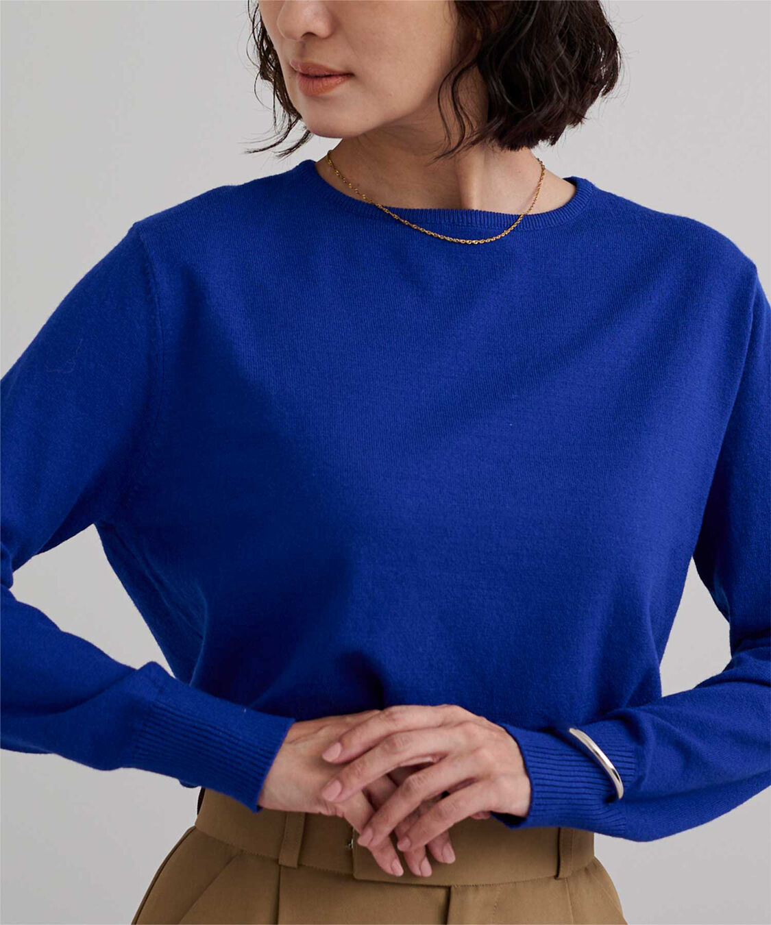 ur's「カシミヤタッチクルーネックニットトップス」|ニット・セーター|