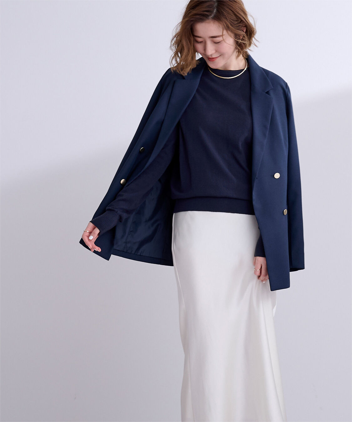 ur's「カシミヤタッチクルーネックニットトップス」|ニット・セーター|