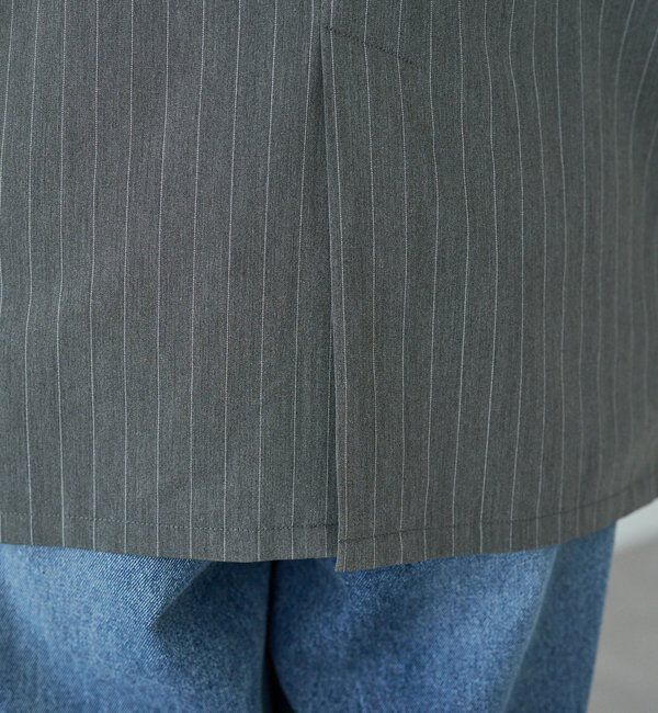  「【セットアップ対応】ダブルデザインストレッチテーラードジャケット」|テーラードジャケット|