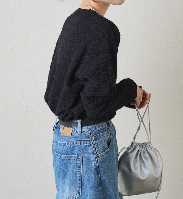  「シャギー花柄ストレッチジャガードプルオーバー」|プルオーバー|