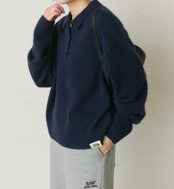  「【25th】FOX混ニットポロ」|ニット・セーター|
