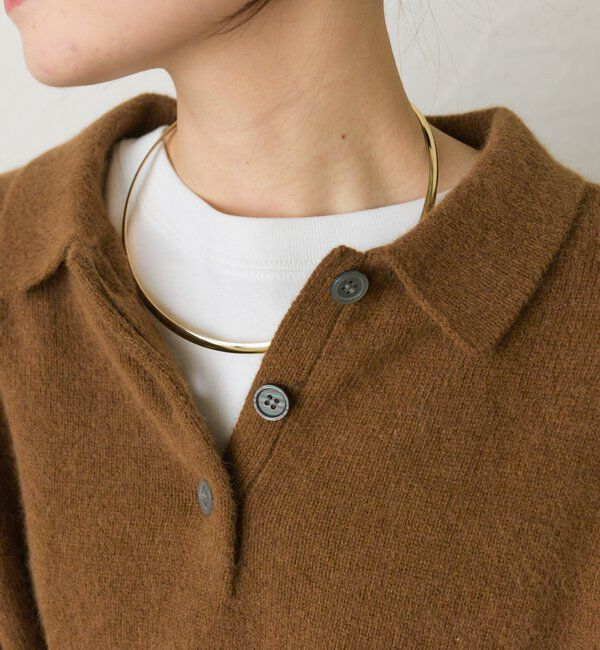  「【25th】FOX混ニットポロ」|ニット・セーター|