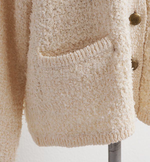  「ツィードライクニットカーディガン」|カーディガン|