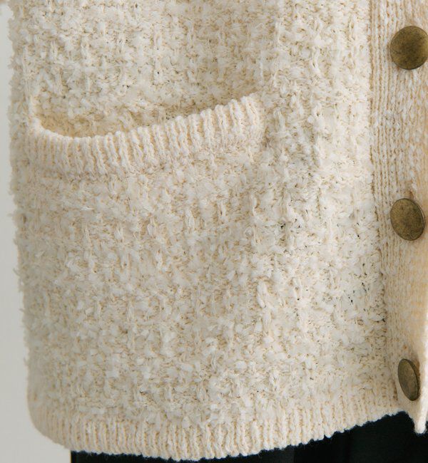  「ツィードライクニットカーディガン」|カーディガン|