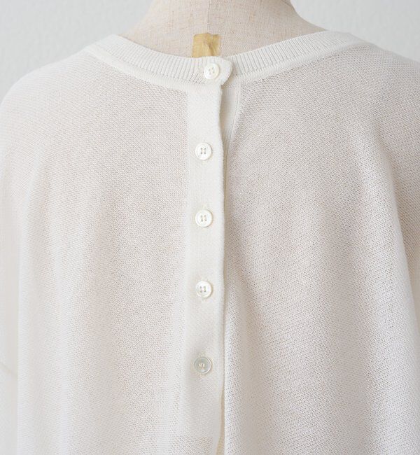  「透かし編みロゴジャガード2WAYプルオーバー」|ニット・セーター|