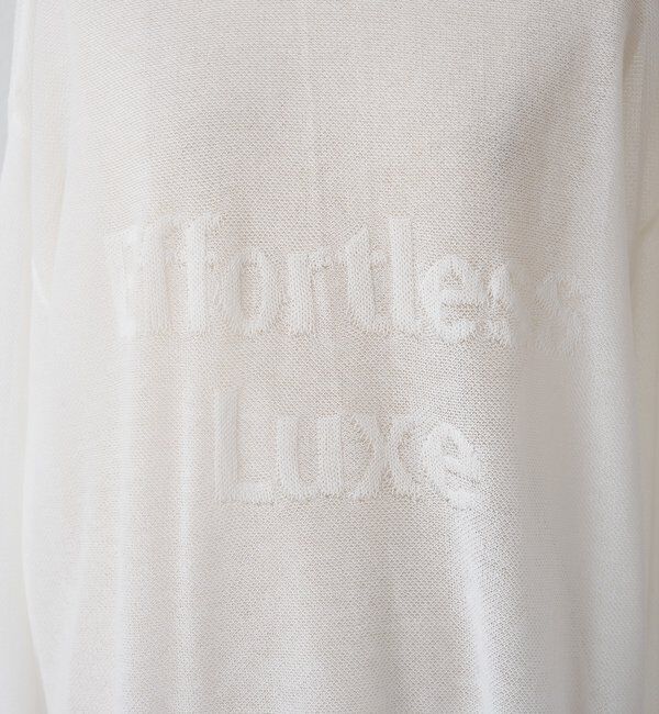  「透かし編みロゴジャガード2WAYプルオーバー」|ニット・セーター|