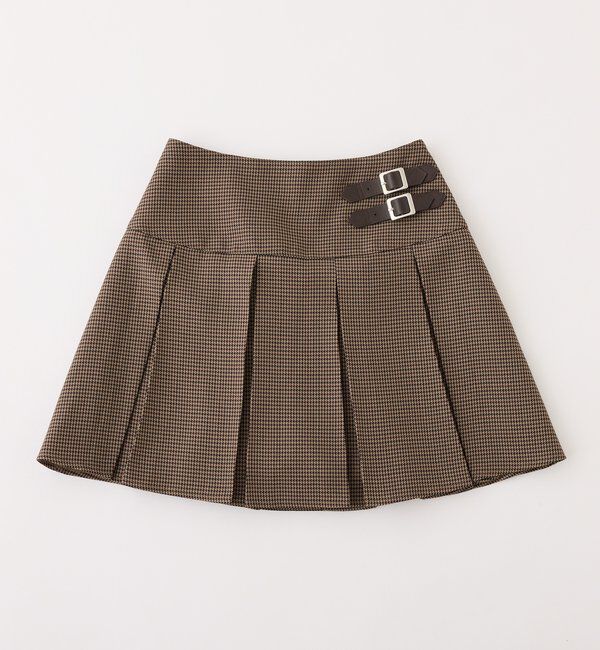  「サイドベルトプリーツスカート」|スカート|