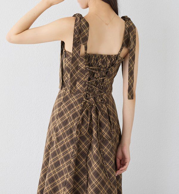  「【新色追加】着痩せ効果抜群/マイナス5キロ見えキャミワンピ」|ワンピース|