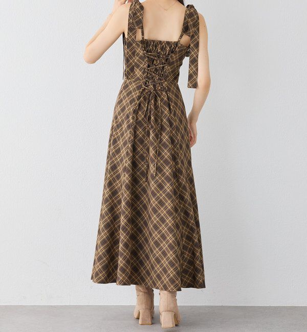  「【新色追加】着痩せ効果抜群/マイナス5キロ見えキャミワンピ」|ワンピース|