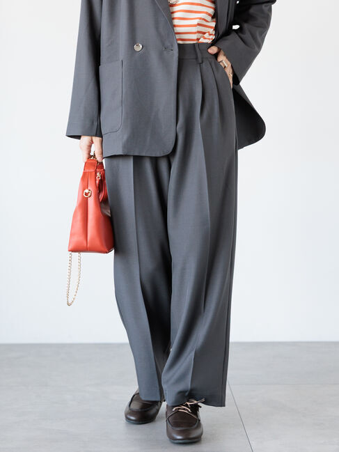 Lugnoncure「【セットアップ可】タックストレートパンツ」|その他|