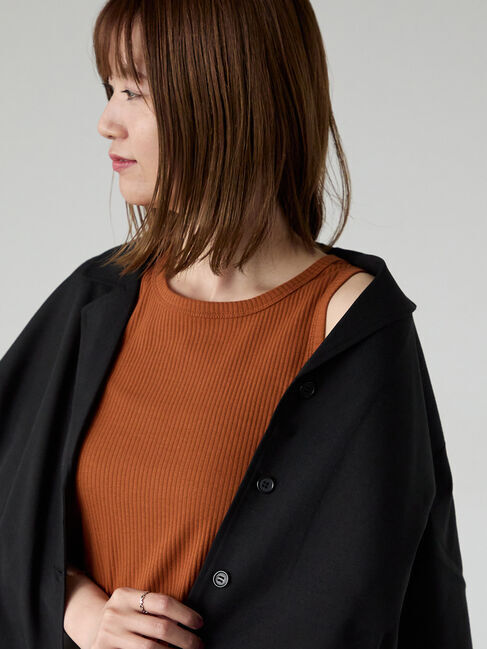 Lugnoncure「【抗菌防臭】アメスリリブタンクトップ」|タンクトップ|