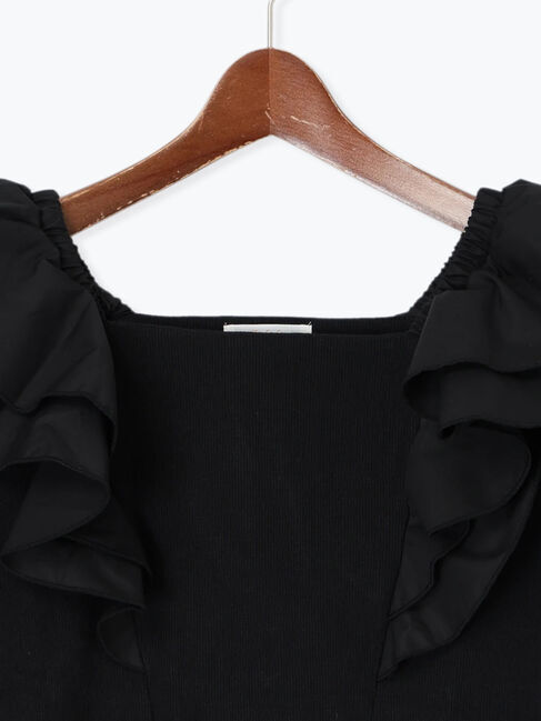 Te chichi「ラッフルフリルドッキングトップス」|Tシャツ・カットソー|