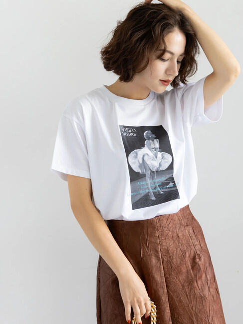 Te chichi「マリリンモンローシネマフォトTシャツ」|Tシャツ・カットソー|
