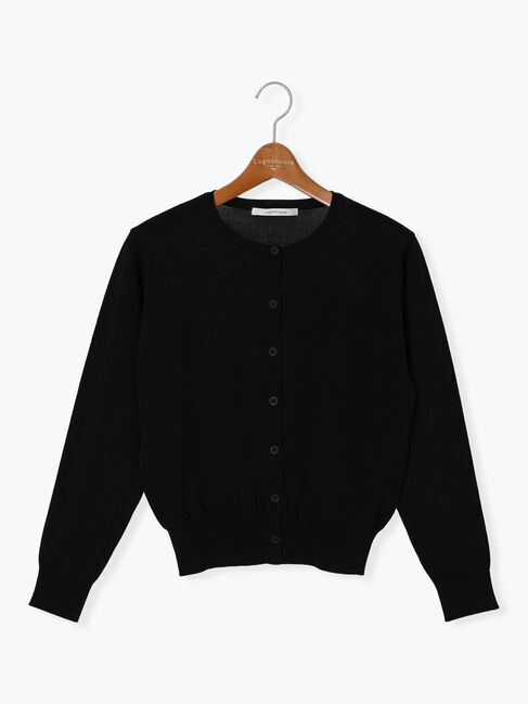 Lugnoncure「シルクタッチクルーカーディガン《2025autumn catalog item》」|カーディガン|