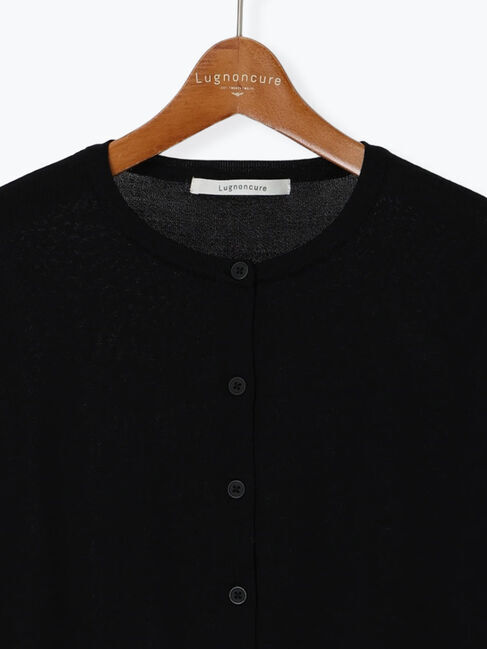 Lugnoncure「シルクタッチクルーカーディガン《2025autumn catalog item》」|カーディガン|