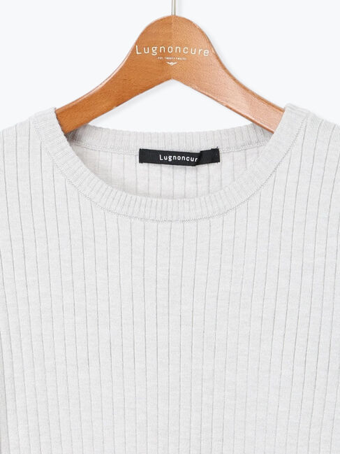 Lugnoncure「配色クルーネックリブニット」|ニット・セーター|