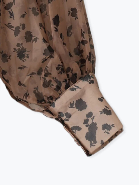 Te chichi「シアーフラワーボリュームスリーブブラウス」|シャツ・ブラウス|