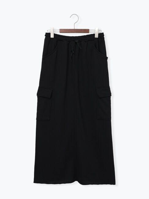 Te chichi TERRASSE「裏毛カーゴスカート」|スカート|ブラック