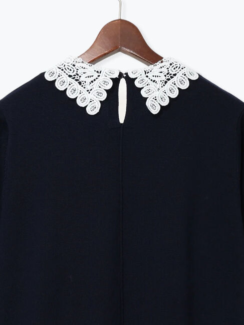 Te chichi「レース衿ニットワンピース」|ワンピース|