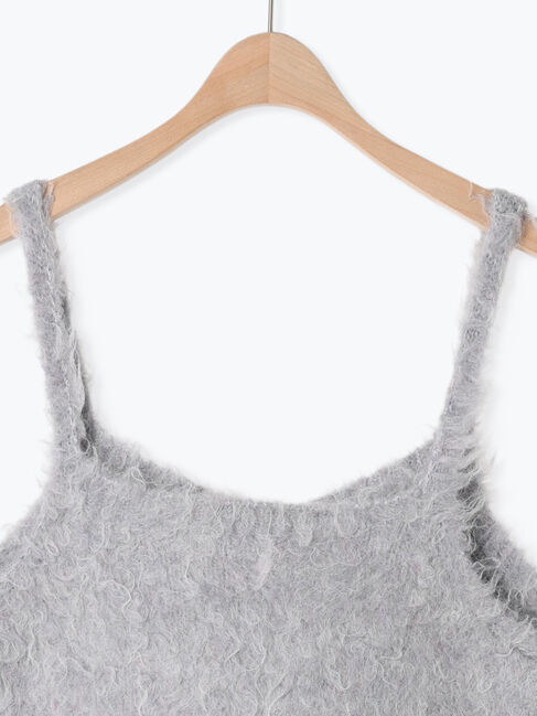 Samansa Mos2「前後2WAY起毛ニットビスチェ」|ダウンベスト・ベスト|