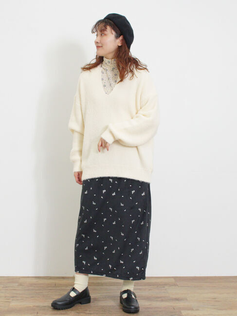 Samansa Mos2「◎シャギーキーネックニット」|ニット・セーター|