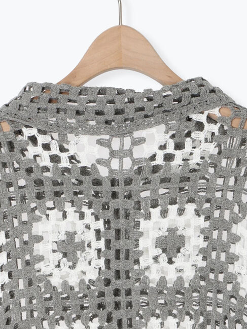 SM2「マシンクロシェニットシャツ」|カーディガン|