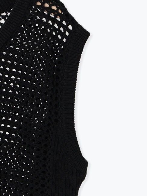 SM2「メッシュニットVネックベスト」|ダウンベスト・ベスト|