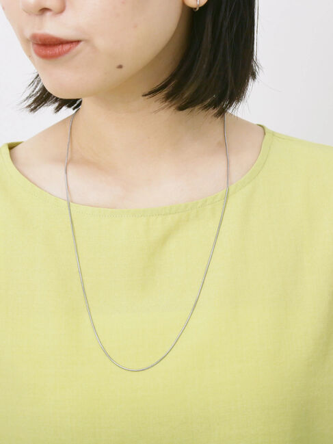 Samansa Mos2 blue「リネンタッチワイドブラウス」|シャツ・ブラウス|